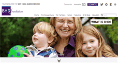 Desktop Screenshot of bhdsyndrome.org